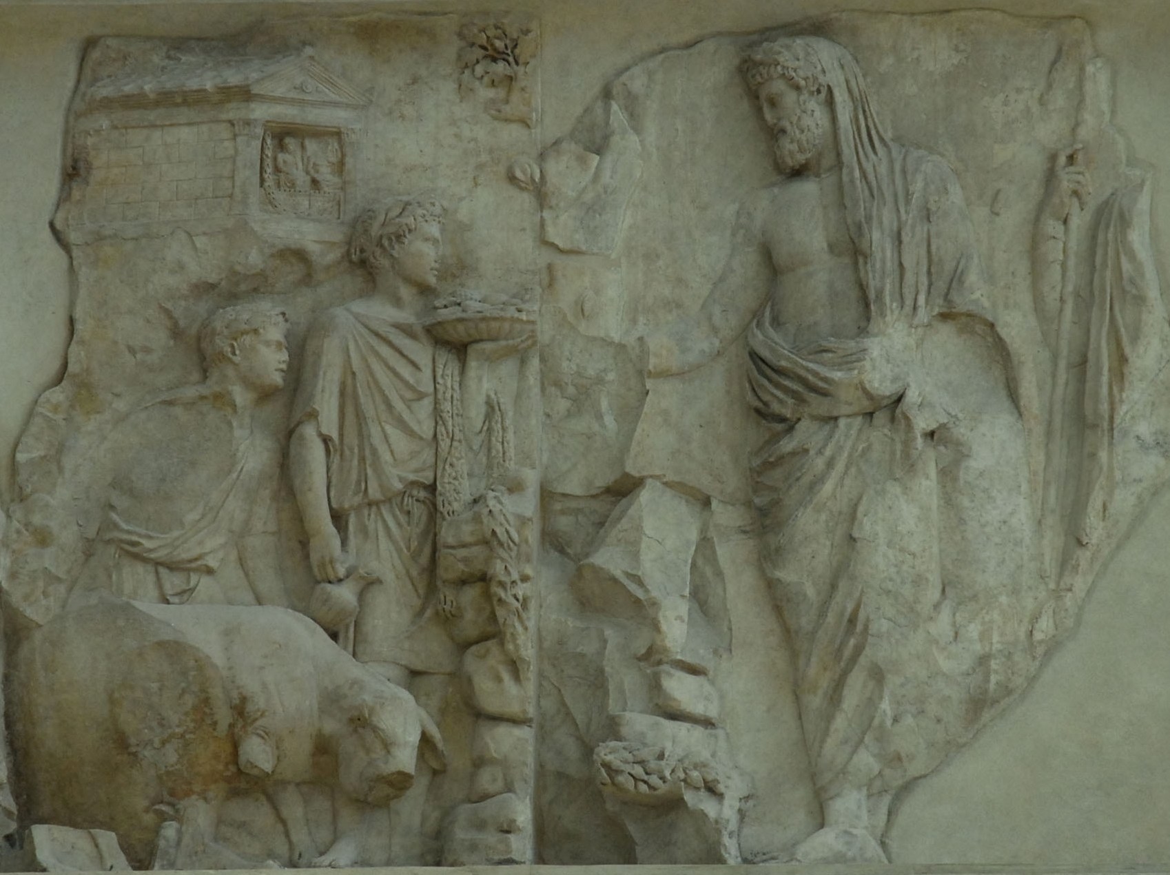 Aeneas panel, Ara Pacis Augustae, Rome, 13-9 BC