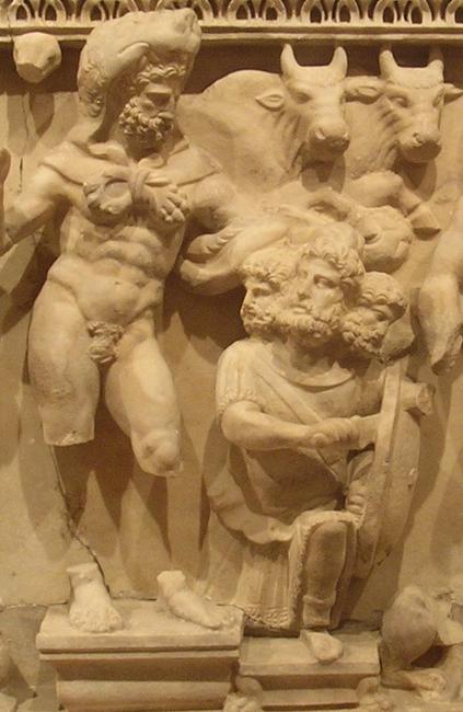 Hercules and Geryon, Hercules Sarcophagus, Perge, 2c AD